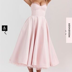 Mademoiselle Ballerina Pink Midi House of CB Dress
